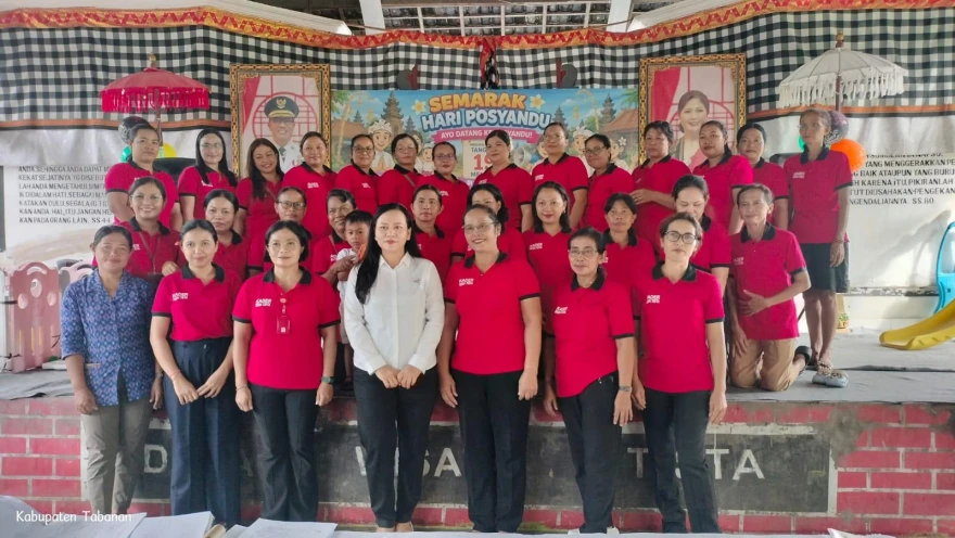 Kegiatan Posyandu 6 SPM Serentak Desa Tista