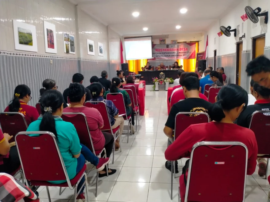 Musyawarah Desa Tista tentang Pertanggungjawaban APBDes Tahun 2025