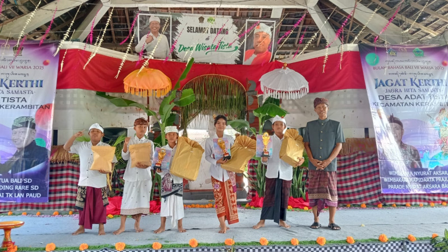Penyelenggaraan Bulan Bahasa Bali VII Warsa 2025 di Desa Tista