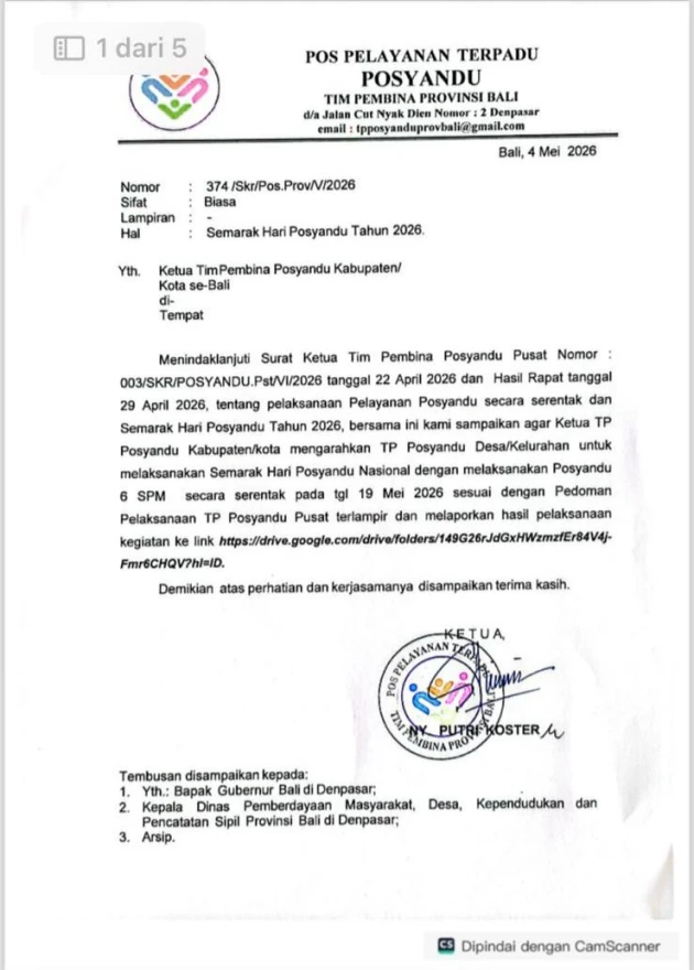 KEGIATAN SEMARAK HARI POSYANDU TAHUN 2026